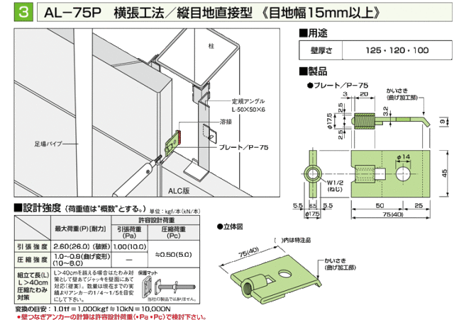 プレートアンカーAL-75P