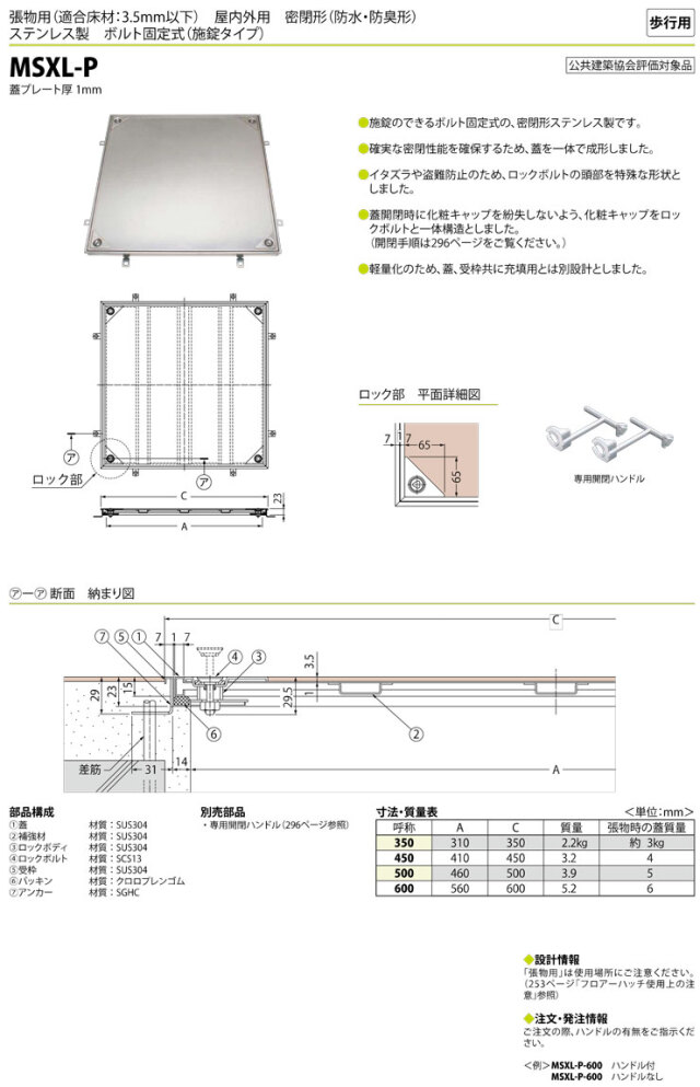 フロアーハッチ