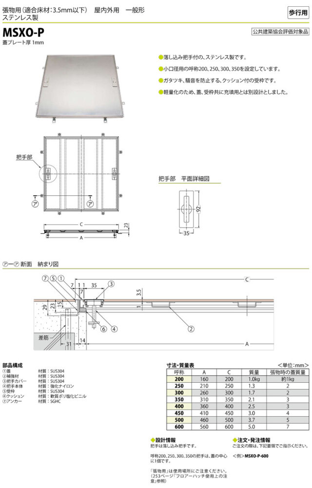 フロアーハッチ