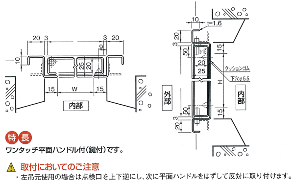 ふるさと納税 杉田エース 株 メーター点検口 200角 200×200 平面ハンドル鍵付