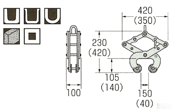 マシンバイスNW-1300寸法図