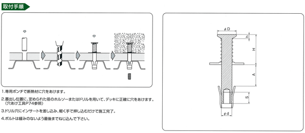 スプリングハンガーSHD 取付手順