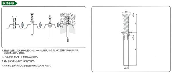 スプリングハンガーSHZ　取付手順